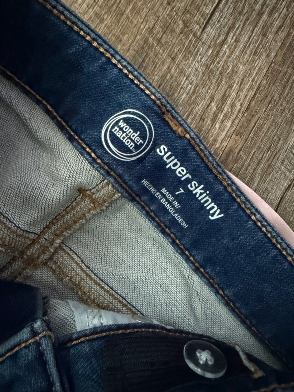 LOL Girls Jeans Size 7 - Picture 3 of 4
